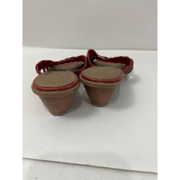 Nickels soft red leather sandals size 6 - Picture 4 of 6